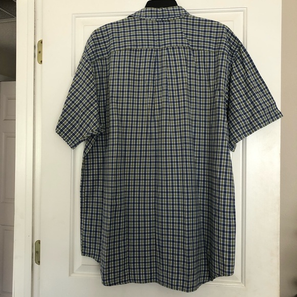 Mens Lord & Taylor Casual Classics Plaid Short Sleeve Button Down Shirt Size XL - Picture 4 of 5